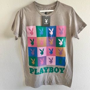 Womens Playboy Bunny Graphic T Shirt Size Small